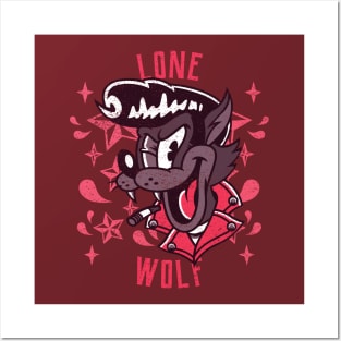 Cool Vintage "Lone Wolf" Rockabilly Posters and Art